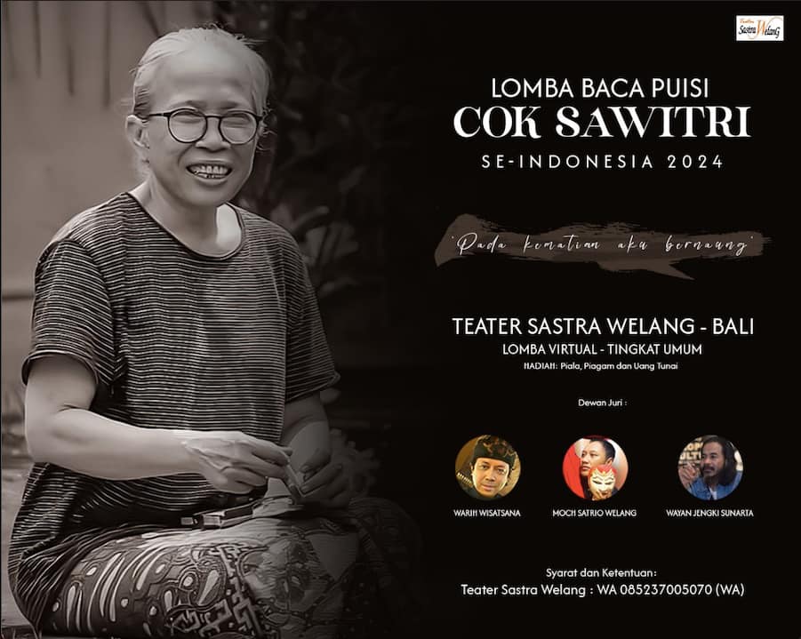 Lomba Baca Puisi Cok Sawitri Se-Indonesia 2024